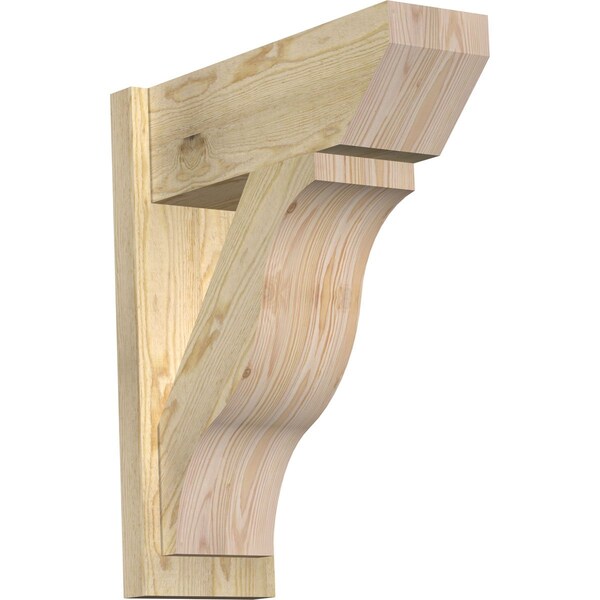 Ekena Millwork Funston Slat Rough Sawn Outlooker, Douglas Fir, 8"W x 22"D x 26"H OUT08X22X26FST06RDF - main